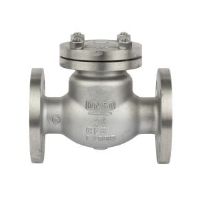 China Straight Through Type H44W 304/316 Stainless Steel Swing Flange Check Valve One-Way Valve on sale