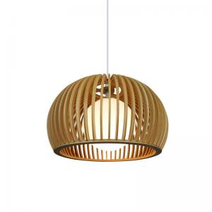 China Modern Solid Wood Chandelier , Pendant Rattan Light For Restaurant Living Room on sale