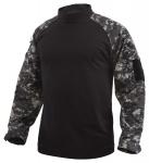 Digital Woodland Tactical Combat Shirt Breathable Polyester Fabric