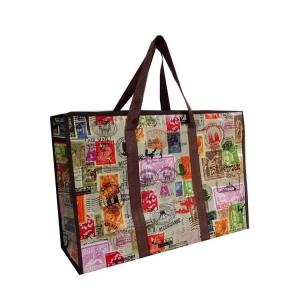  CMYK 180g Non Woven Shopping Bag Custom Non Woven Bags For Shopping With Folding Handle Manufactures