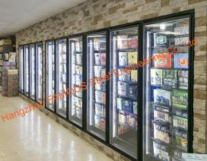  Supermarket Multideck Heated Glass Door For Cold Room / Refrigerator Parts / Freezer Manufactures