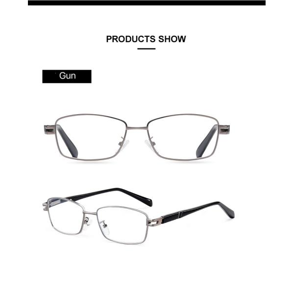 Rectangle Designer Reading Glasses For Men Reading Glasses Metal Progressive Multifocal