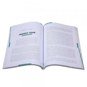  Coated Paper Softcover Book Printing Full Color Brochure Printing Services Manufactures