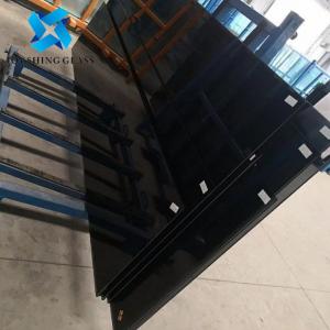 China Custom Coloured Toughened Glass 10mm Black Tempered Glass on sale