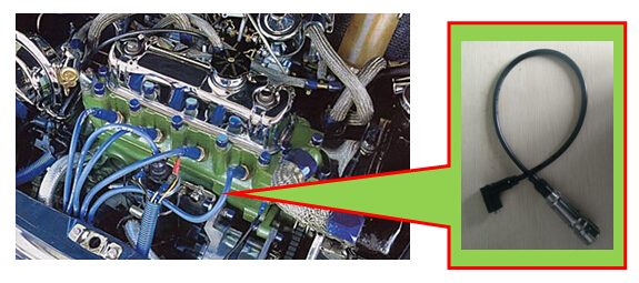 Stable Durable Cylinder line Spark Plugs Wire Set with Usage Temperature -20℃~155℃