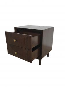 Solid walnut 2-drawer night stand for hotel bedroom,hospitality casegoods,bedside table Manufactures