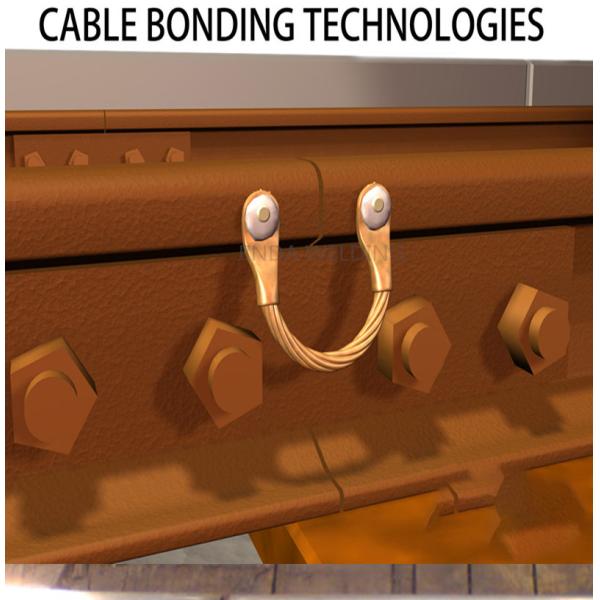 Railway Accessories 10mm2 Rail Bonds Cable Bonding Methods For Railway System