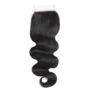  Brazilian Body Wave Swiss Lace Closure 8" to 20" Natural Black Color Virgin Hair Material Manufactures