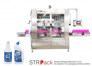  Angled-neck Bottle Liquid Filling Machine Toilet Cleaner Liquid Filler Manufactures