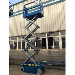 Buy cheap One Person Scissor Lift Extended Platform Easy Operation Battery Short from wholesalers