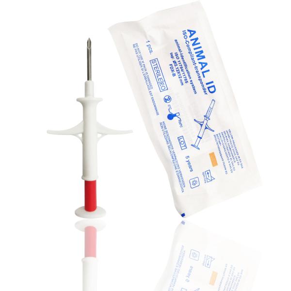 Implantable Animal Tag 2.12mm Bioglass Dog ID Microchip Injectable 134.2khz Animal Transponder