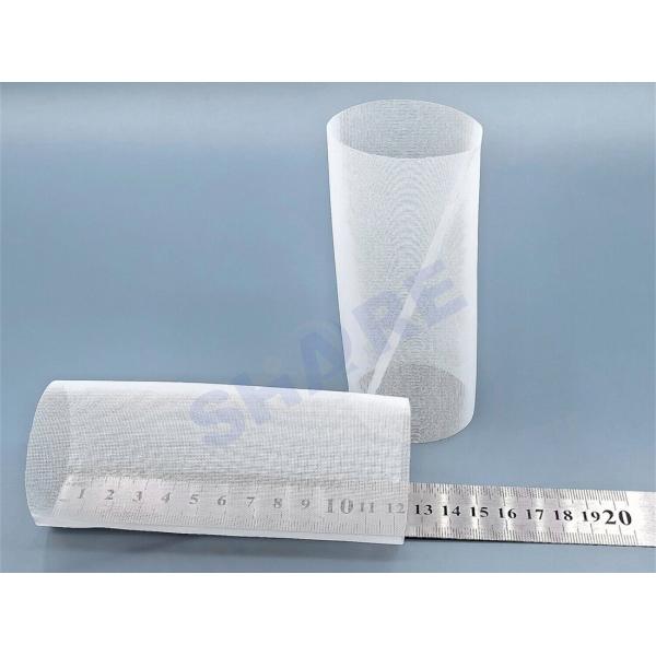 Oblique Weld Nylon PET PP Mesh Tube Filter Used for Injection Molding, Overlapping Seam