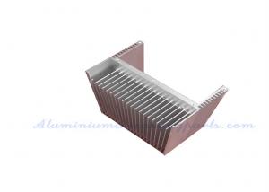  Silver Anodize Extruded Aluminum Heat Sink For Automobile UPS Manufactures