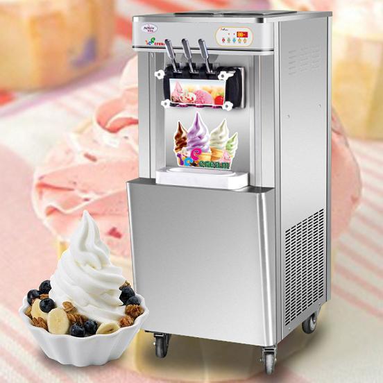 22L / H Twist Flavor Ice Cream Making Machines For Dessert Shop