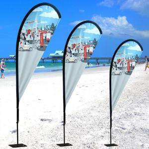 China Swooper Beach Teardrop Flags And Banners Custom Teardrop Banners Sublimation on sale