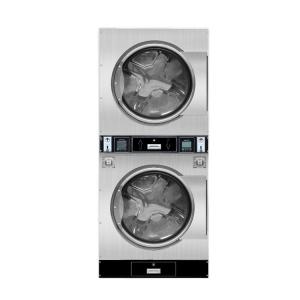 China Powerful 380/3/50 V/p/Hz Fully Automatic Coin Operated Stack Washer Dryer Sets 340kg on sale