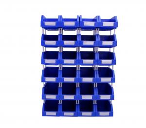China Durable Reusable Plastic Containers for Bolts and Spare Parts on Rack Workbench Panel on sale