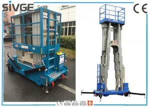 China Aluminum Alloy Multi Mast Aerial Work Platform 14m Height With 200 kg Load on sale