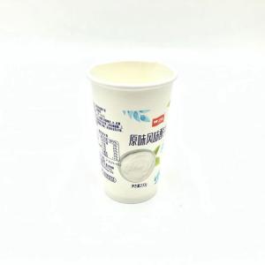 China Printed Eco Friendly Yogurt Cups Frozen 200g Paper Ice Cream Containers With Lids on sale