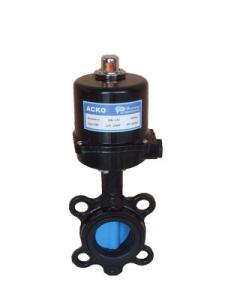  High Temperature Actuator Operated  Electric Butterfly Valve  , Electric Actuated Butterfly Valve  Wide Size Range Manufactures