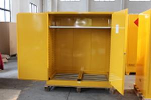  1.0mm galvanized Steel Horizontal Inflammable Flammable Storage Cabinet 2 Manual Close Doors Chemical Liquid Manufactures