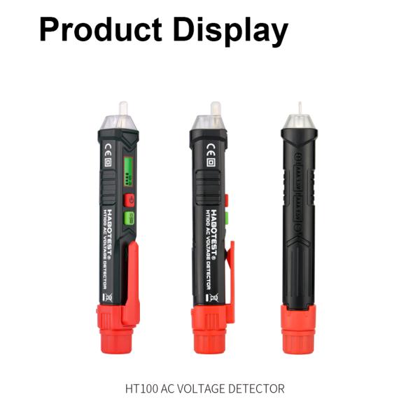 Dual Sensitivity Mode Handheld Voltage Tester , HT100 AC Voltage Detector