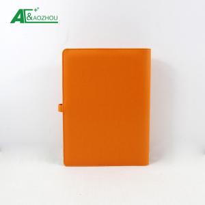 Middle Size Refillable Calendar Organizer Orange Color 6 Metal Ring Binding