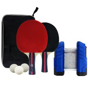 Buy cheap Natural Rubber Portable Ping Pong Net Set Rubber Thickness 1.8mm Ping Pong Bats from wholesalers
