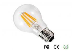  630lm 6W Dimmable LED Filament Bulb Globe Shaped Led Light Bulbs For Bedroom Manufactures