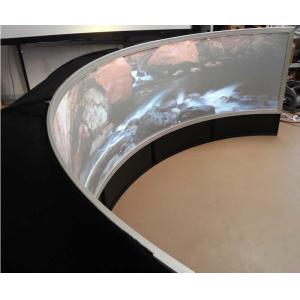 360 Degree 3D Simulation Curved Fixed Frame Projector Screen Floor Stand