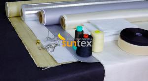 China Fireproof Silicone Rubber Coated Braided Fiberglass Fabrics on sale