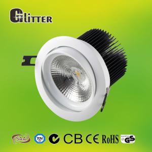China Recessed Black COB LED Down Light For Home , Dimmable LED fire rated Downlights on sale