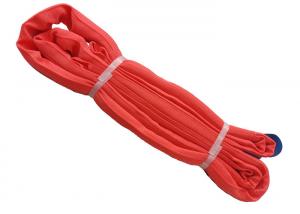 Red 5T Polyester Endless Round Sling EN1492-2 Heavy Duty Recovery Straps With Logo Printed Manufactures