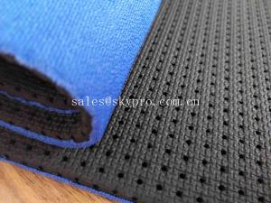 China Blue Breathable Perforated Fade Resistant Sharkskin Nylon Fabric SBR Neoprene Fabrics on sale