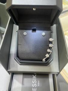  0.5 Carat 18k Gold Diamond Earrings 2 Stones Manufactures