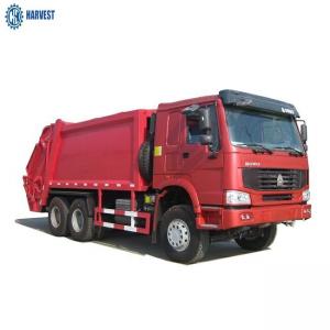  12R22.5 Tyres 336hp Sinotruk 6x4 18m3 Diesel Refuse Compactor Truck Manufactures