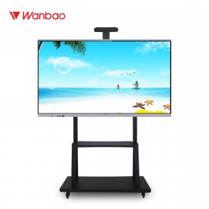  LED Intelligent Interactive Flat Panel All In One PC Touch Screen With Stand Manufactures