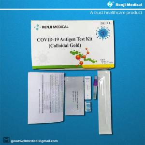  Renji Medical SARS-CoV-2 Home Test Kit Colloidal Gold  Immunochromatography Manufactures