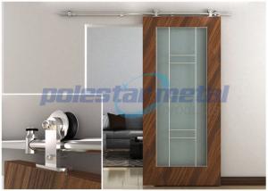 China 2000mm Decorative Door Hardware Stainless Steel Sliding Barn Wood Door Hardware on sale