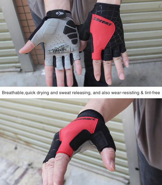 Half Finger Waterproof Windproof Cycling Gloves Ultralight Anti - Skidding OEM ODM