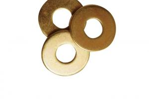 China Yellow Color Steel Custom Flat Washers With M3 - M52 Size High Strength on sale