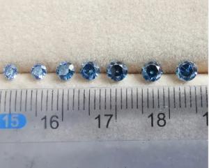 China HPHT Lab Grown Diamond Jewelry Polished Fancy Vivid Blue Diamond on sale