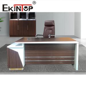 China OEM ODM L Shape Office Desk Oak Wood Executive Office Table on sale