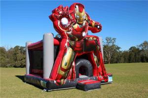 China Waterproof 0.55mm PVC Inflatable Iron Man Jumping Castle 5 x 4 x 5m Customized on sale