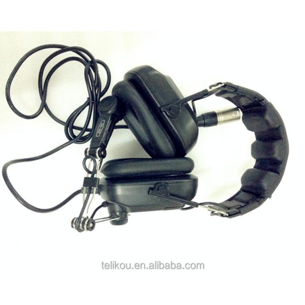 TELIKOU HD-202 XLR 5 Pin Male Single-ear Full-Duplex Wired Intercom Headset Dynamic Micrphone System Anti-Noise Headset