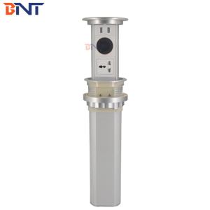 white universal automatic motorised pop up kitchen socket