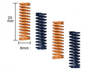  3D Printer Parts Spring For Heated bed MK3 CR-10 hotbed Imported Length 25mm OD 8mm ID 4mm For 3D Printer Manufactures