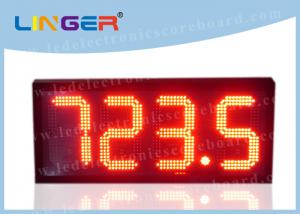 China 12'' 300mm Red Color Led Price Display , Gas Price Led Sign With Several Rows on sale