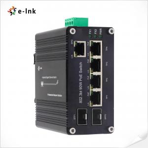 China Industrial PoE Powered Ethernet Switch 5 Port 10 100 1000T + 2 Port 100 1000X SFP on sale