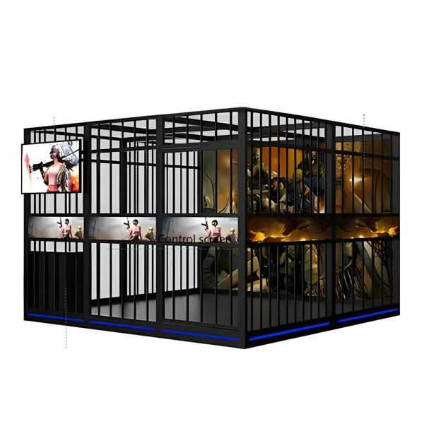 Dreamland 9d simulator shooting game machine 4 players vr room vr arcade zombie shooting game machine